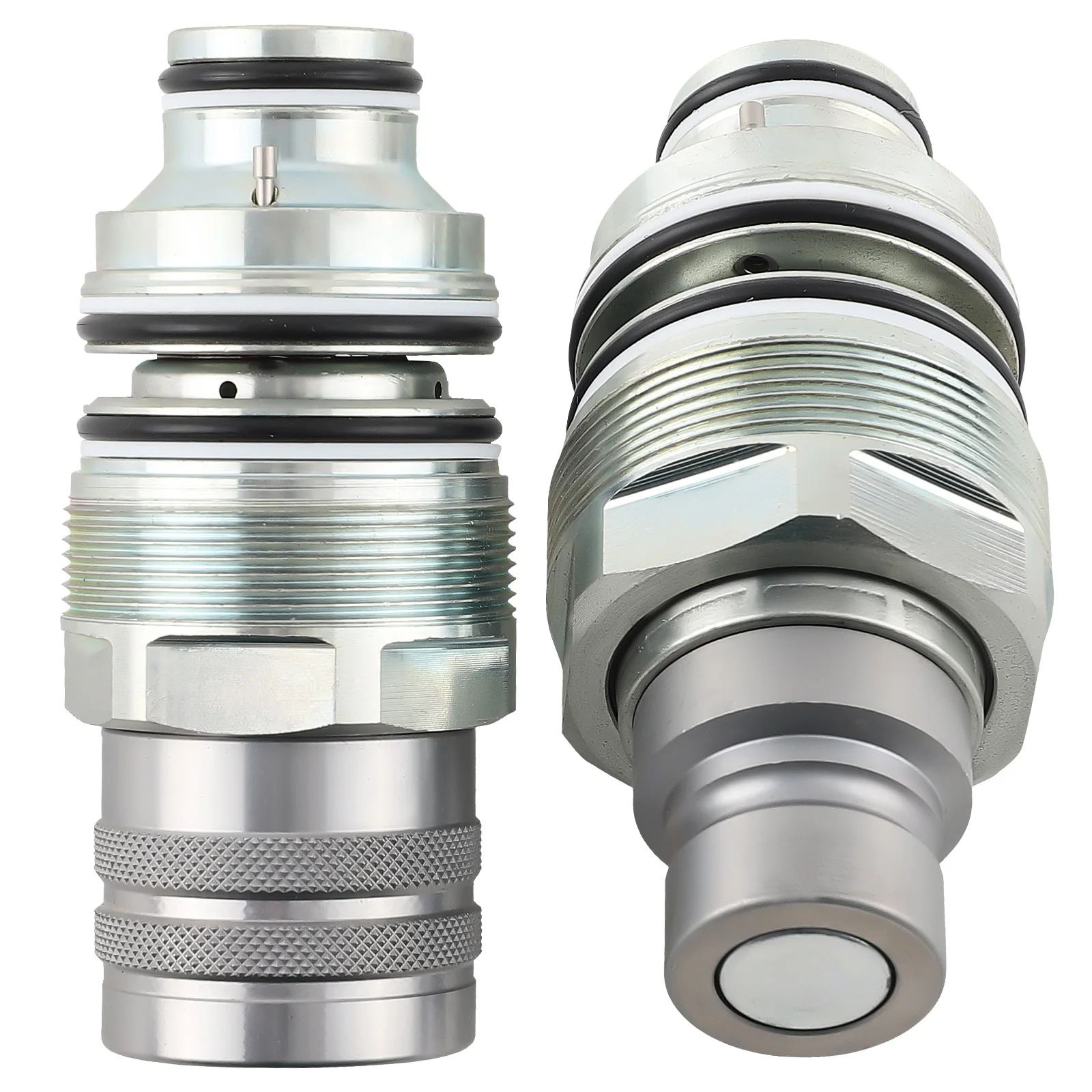 Male & Female Flat Face Coupler Kit For Bobcat Excavator Loader 6679837 6680018