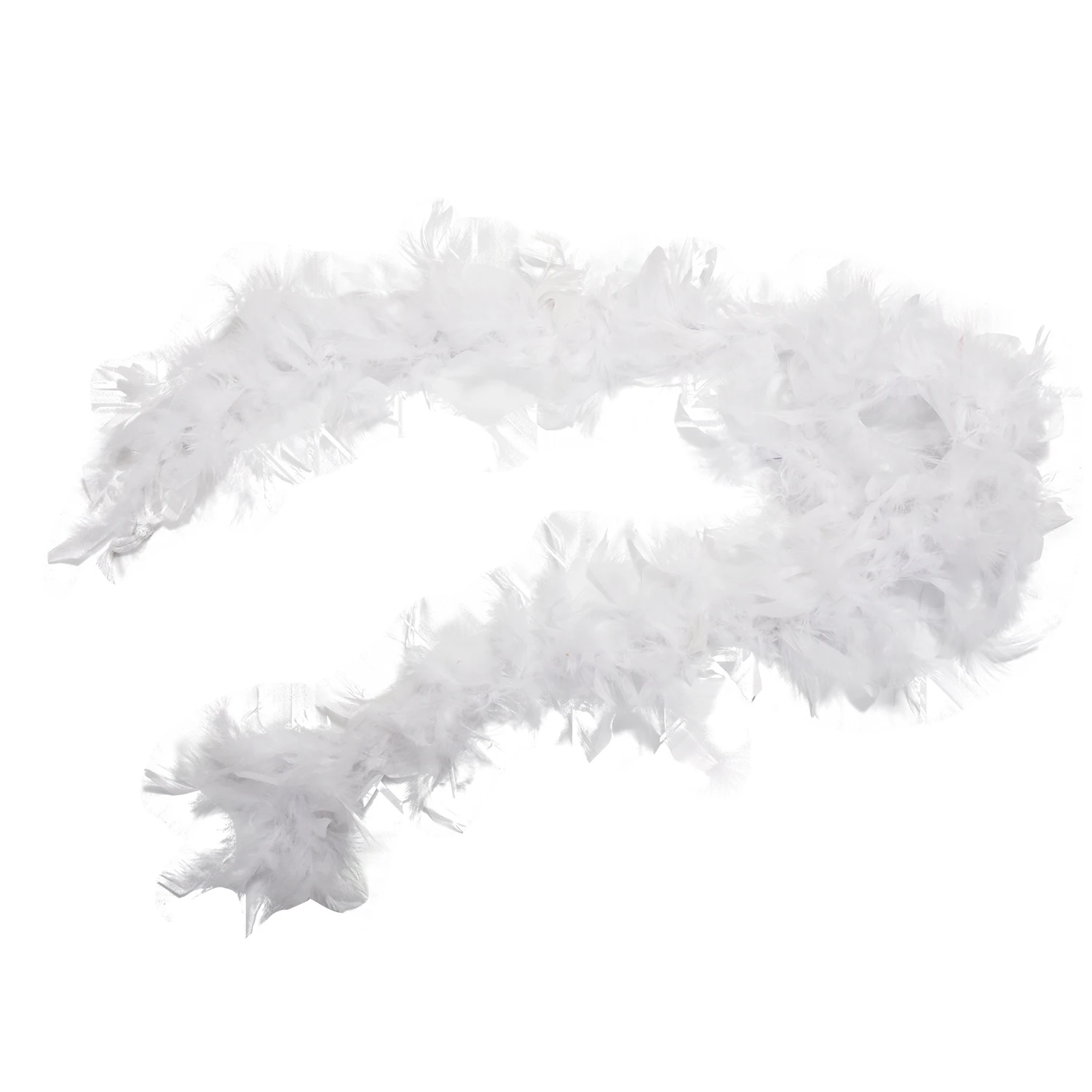 White Feather Boa Fluffy Craft Decoration 6.6 Feet Long