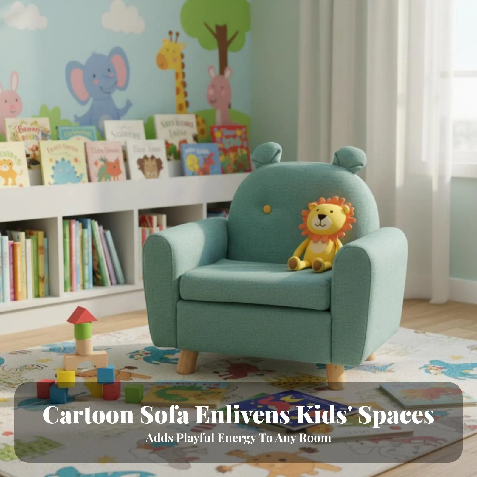 

Мягкое кресло-персонаж для детей, плюшевое кресло-диванчик, поддерживающая конструкция, легкое и портативное, для родителей, для спальни