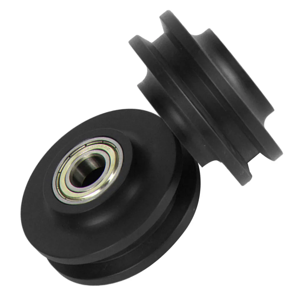 

2 шт. усиленных роликов для раздвижных дверей, нейлоновые стальные колеса для направляющих, замена для гаражных ворот, окон, фурнитуры для шкафов