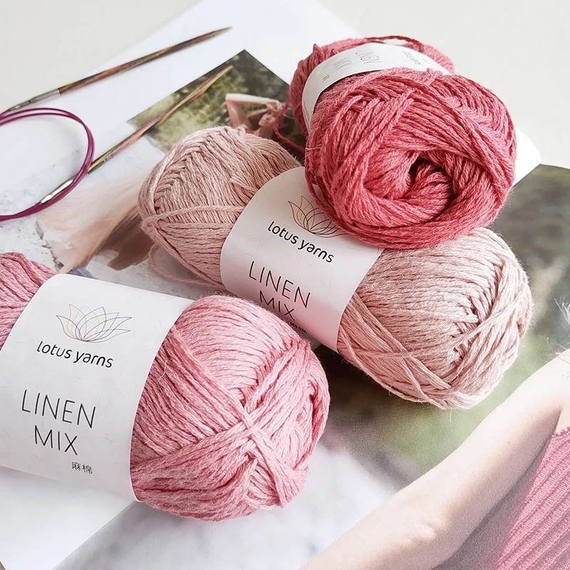 50g Ball Lotus Linen Cotton Handknitting Yarn Summer Yarn