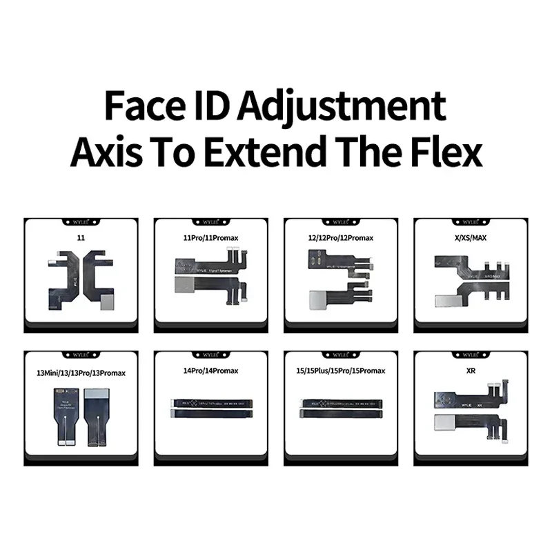 Face Alignment Flex for iPhone 11 12 13 14 15 XR X XS Pro Max Dot Matrix Alignment Face ID Infrared Extension Test Cable Repair