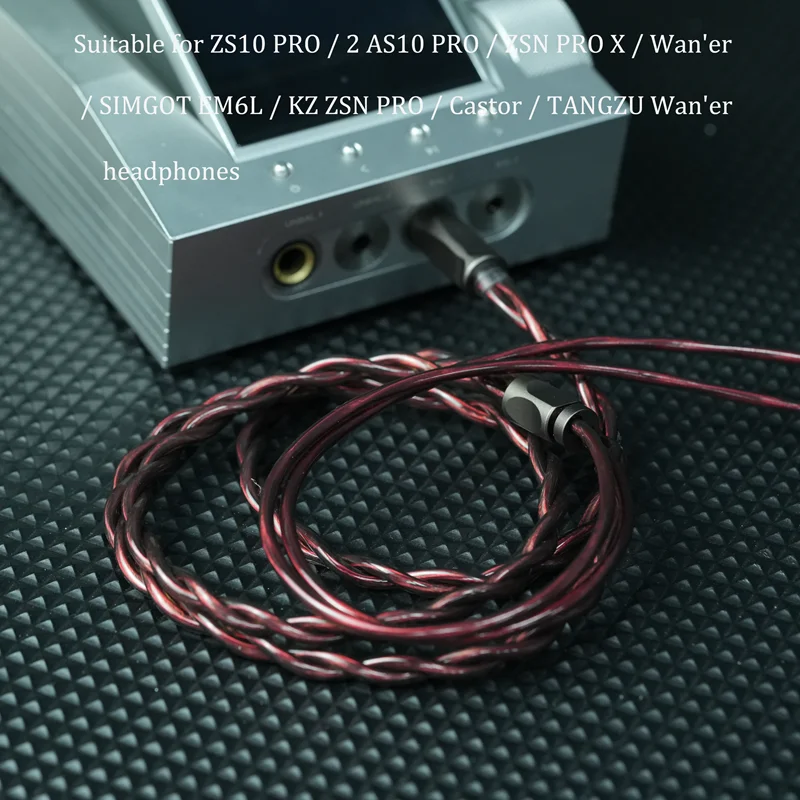 IvipQ-311IEM Schirmungsschicht aus rotem Kupfer / Einkristallkupfer, unterstützt 2-Pin/MMCX/Dual 3,5 mm IE900-Schnittstellen, KZ-QDC – Detail 4