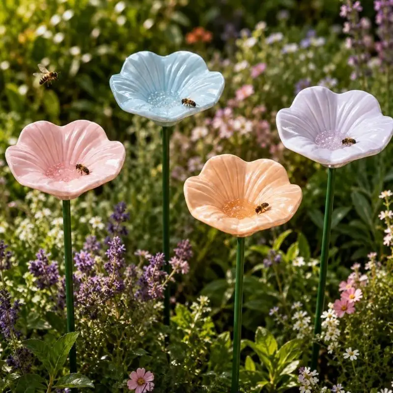 Reflektierende Keramik-Blumenstecker mit erhabenen für Gartenpräsentationen, 3 x – Detail 5