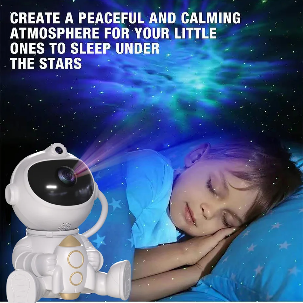 Astronaut Galaxy Projector Nebula Star Projector Remote Control 360° Adjustable Galaxy Light Night Light for Kids Birthday Party