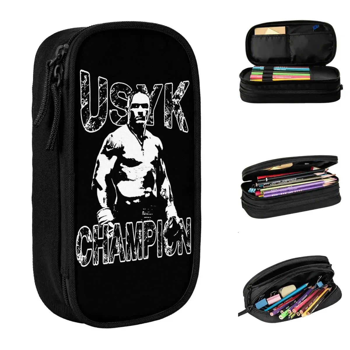 

Boxer Oleksandr Usyk Boxing Merch Pencil Case Large Capacity Kids School Supplies Stationery Suprise Gift