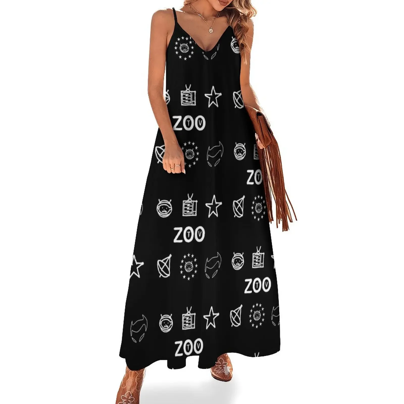 

ZOO Symbols Sleeveless Dress Women dresses summer dresses for prom Woman dresses women's evening 2024 Dress