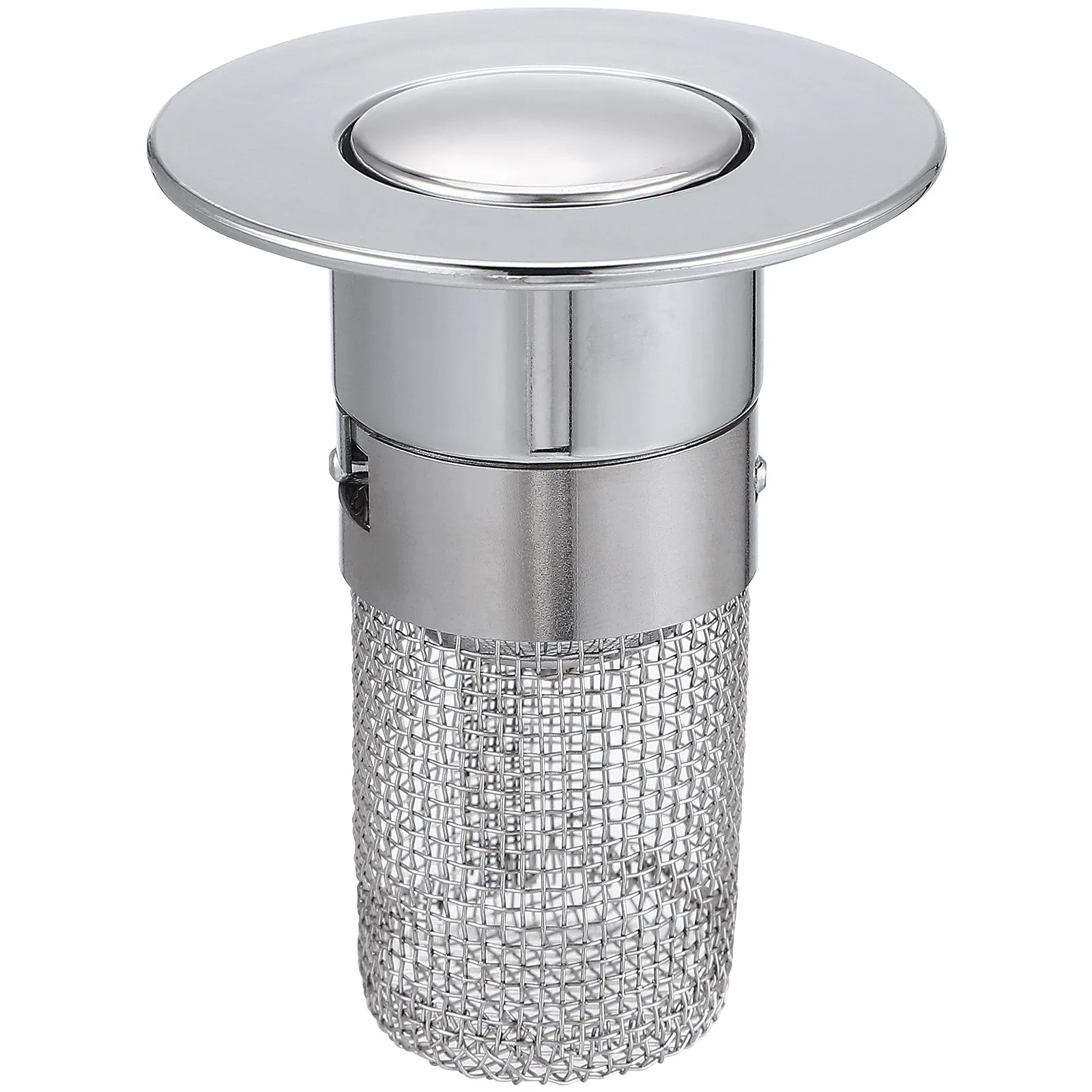 

1 шт. Нажимной сливной фильтр-пробка из ABS-пластика и нержавеющей стали для раковины в ванной и на кухне, универсальный сливной клапан