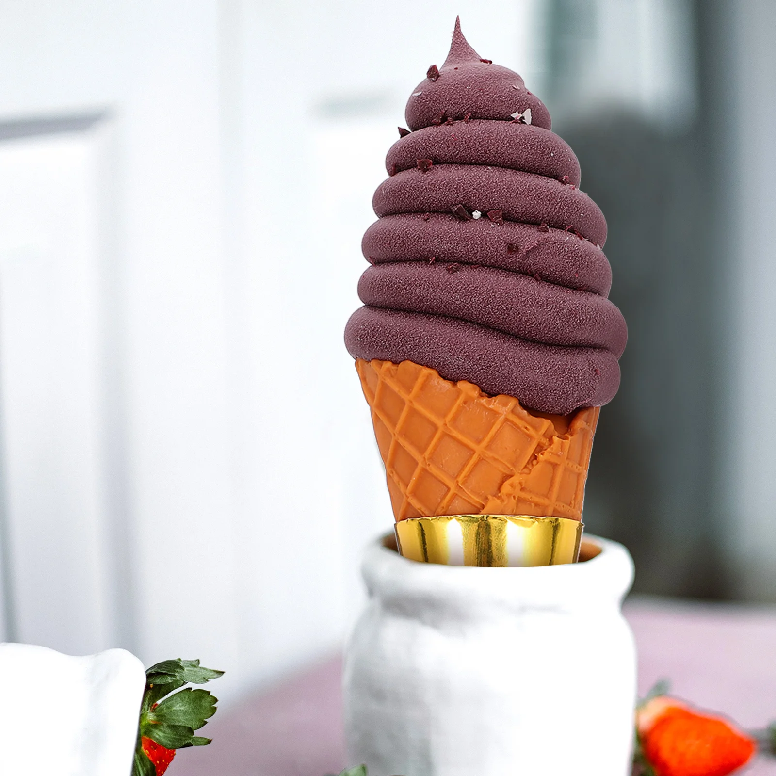 Künstliches Eis, Schokoladendekor, realistische Simulation für Dessertladen, Ausstellungszubehör, künstliches Eis