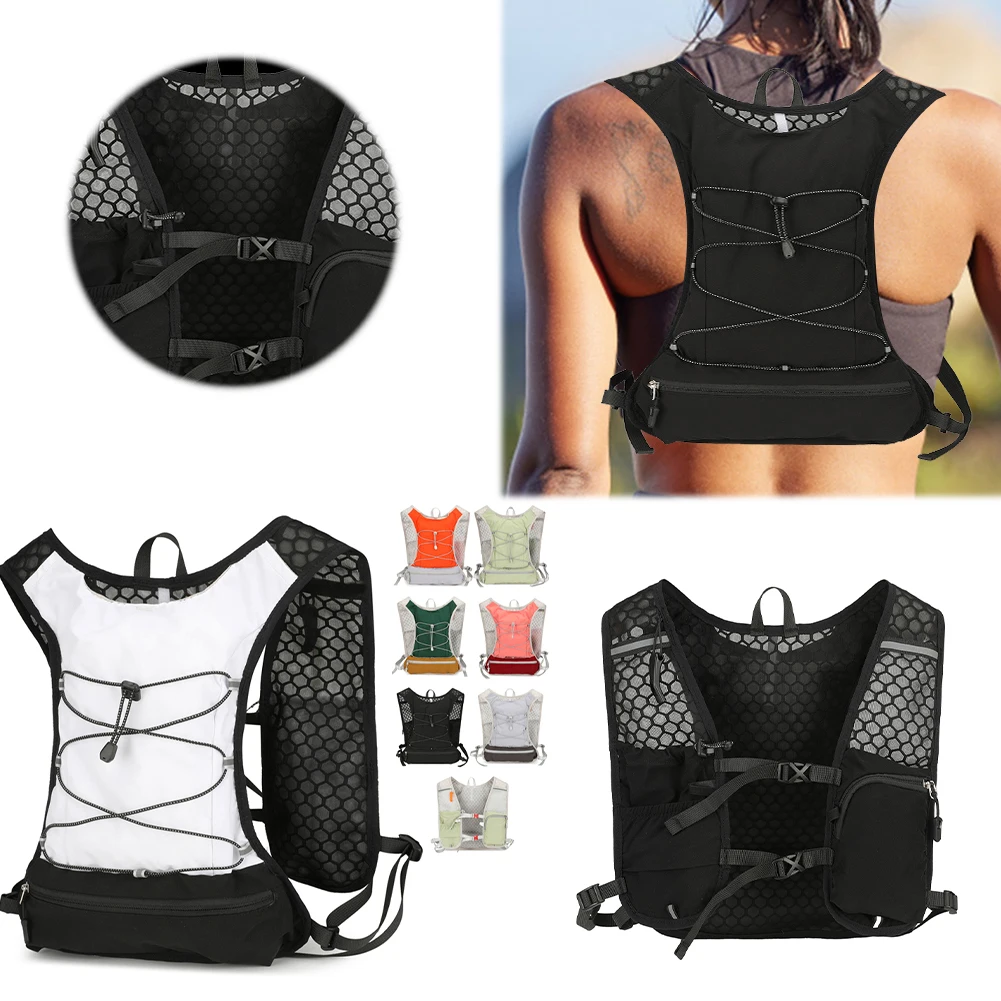 حقيبة ظهر لركوب الدراجات قابلة للتنفس حقيبة ظهر مرطبة متعددة الأغراض خفيفة الوزن حقيبة تخزين ماراثون حقيبة ظهر للجري عبر البلاد #1