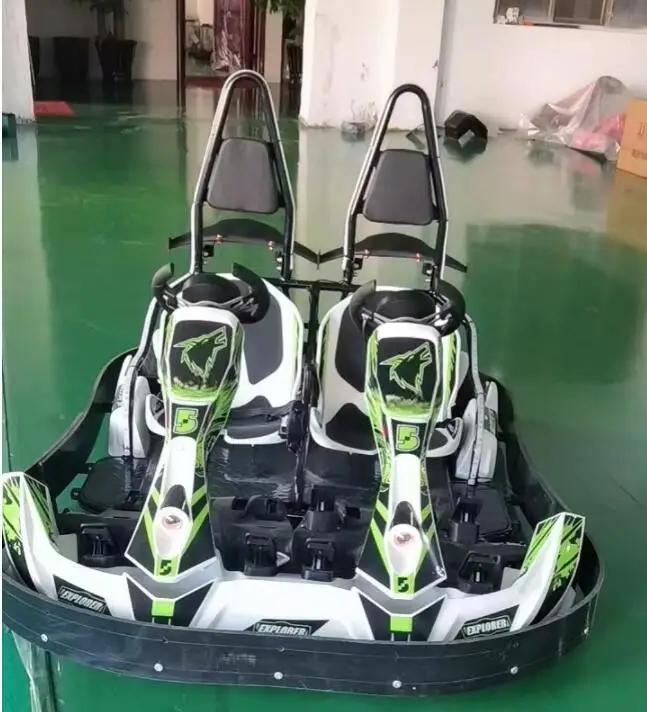 Adul Kds Electric 4-Wheel Go-Kart Ride-On Car 350W Engine 25Km/H هيكل فولاذي