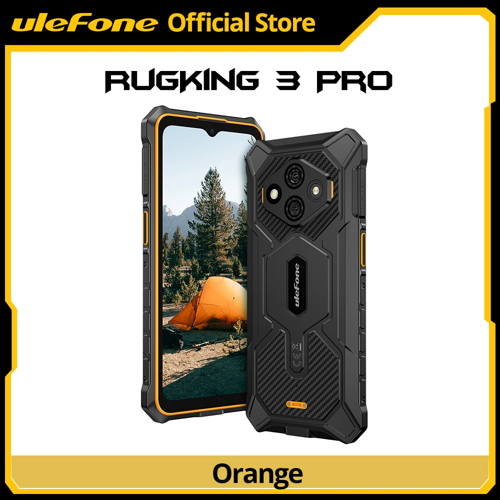 【Wereldpremière】Ulefone RugKing 3 Pro robuuste telefoon 6,56" 120Hz 5700mAh Android 15 Tot 16GB RAM, 128GB ROM NFC 4G Global