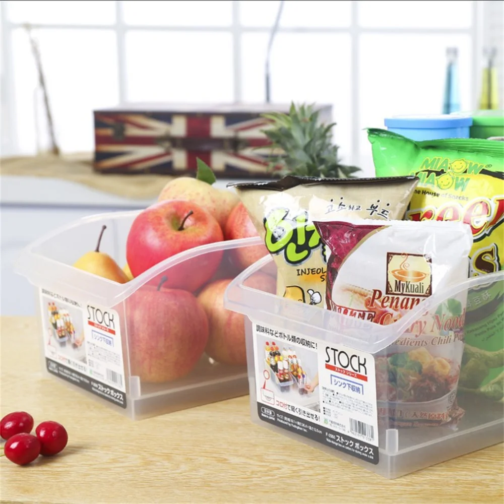 Drawer-Type Refrigerator Fresh-Keeping Storage Box Kitchen Food-Grade Organizing Box Transparent Plastic Vegetable Storage Box