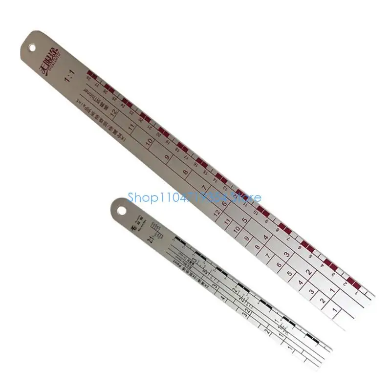 0XLD Mixing Tool Standard Car Paint Ruler Suitable for Cars Paint Ruler Paint Tool