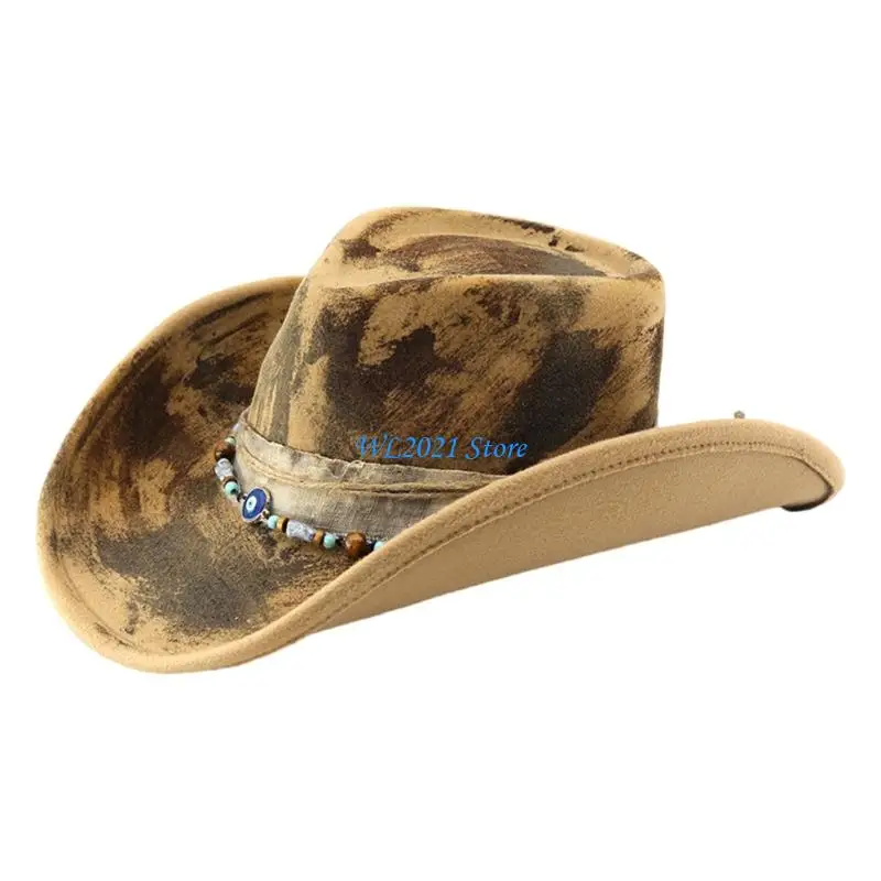 G5GC Cowboy أغطية رأس كاكي مخطط ألوان النسيج لموضوع الحدث الدعائم #2