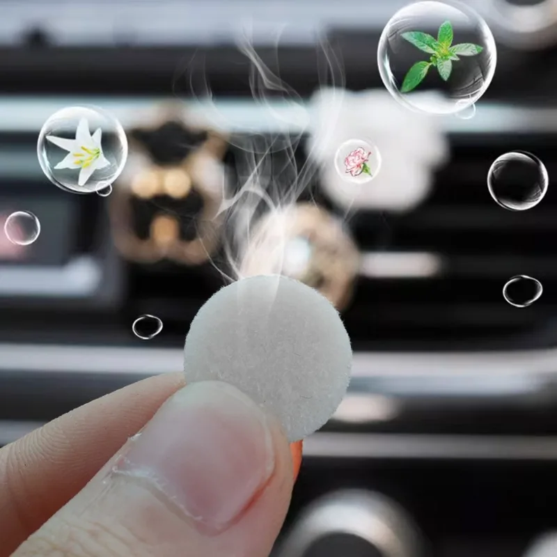 Car Fragrance Slices Supplement PE Fragrance Tablets/ Perfume Cotton Car Air Freshener Perfume Diffuser Fragrance Supplement