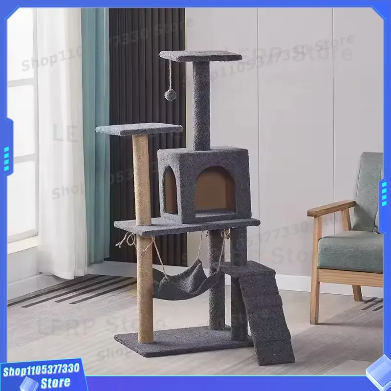Multi Layer Cat Climbing Frame Lamb Wool Sisal Scratching Board Tower Tree Shape Bed Universal Furniture Direct Mail Pet