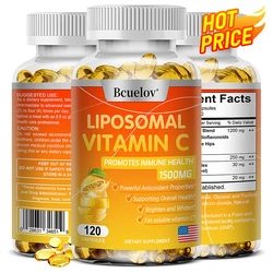 Liposomal Vitamin C Capsules Powerful Antioxidant Promotes Collagen Production Supports Skin Health 1500mg