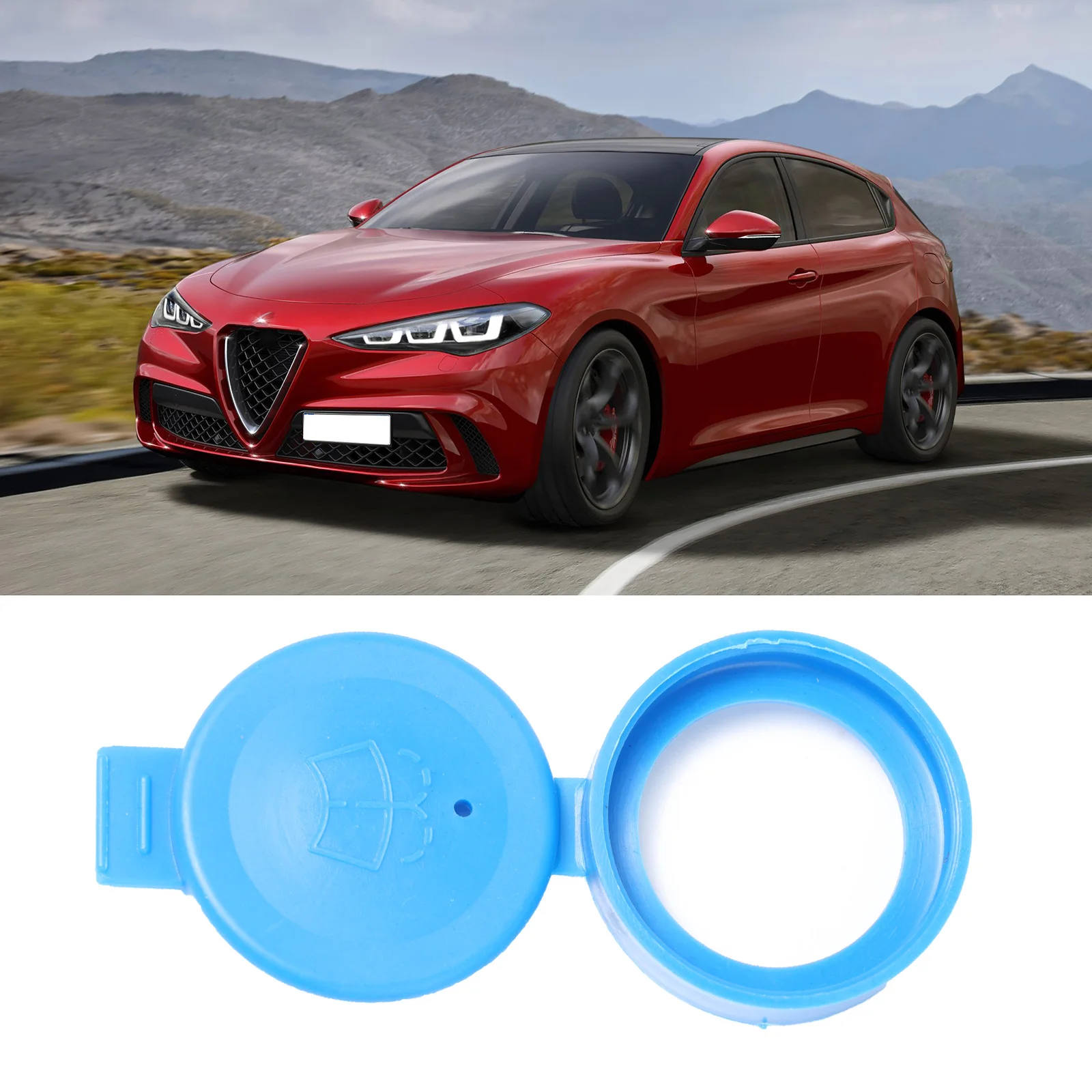 

1 шт. для Alfa Romeo 159 Brera Coupe Guiletta Spider, передняя крышка резервуара для жидкости автомобиля, крышка бачка для омывателя лобового стекла 71740943
