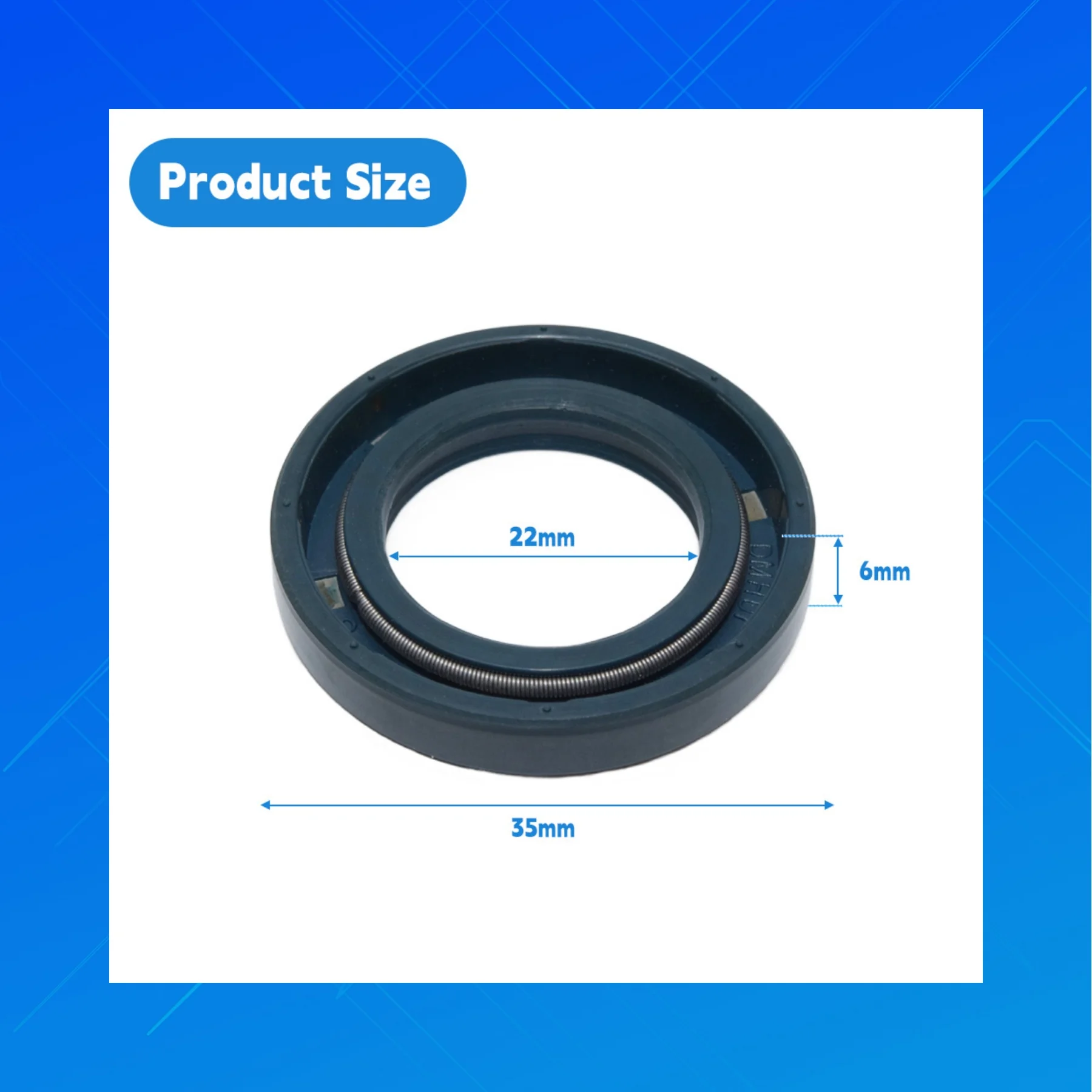 DMHUI BABSLFX2 NBR Oil Seal 22×35×6mm Stable Performance Rubber Seal for Hydraulic Equipment Shaft Sealing Use