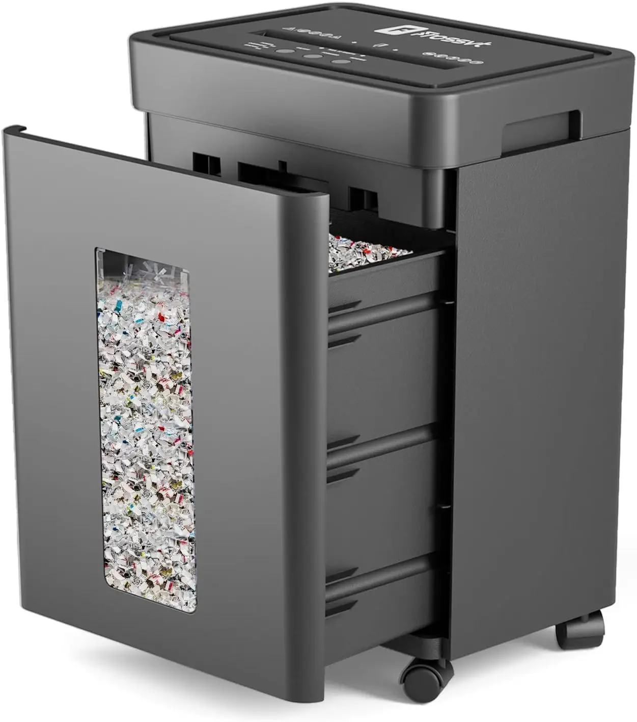 

Heavy Duty Paper Shredder with Micro-Cut Security, 12-Sheet Capacity, Auto Reverse & Quiet Operation for Office or Home Use