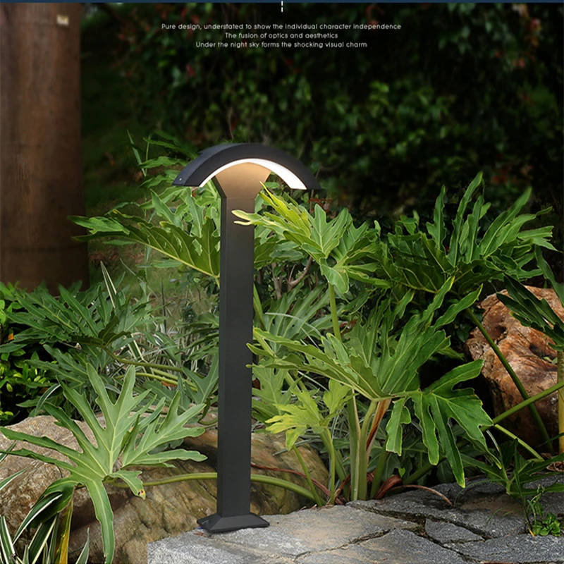 Modern And Minimalist Outdoor Waterproof LED Lawn Lamp Fan-Shaped Lawn Lamp Villa Garden Courtyard Landscape Lamp Lighting