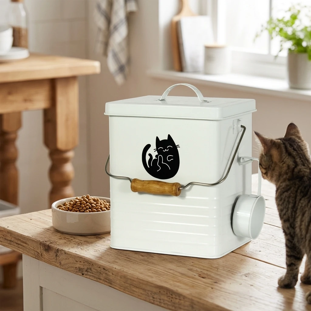 Food Storage Pet - Оцинкованный стальной контейнер для корма для