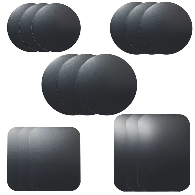 Car Black Iron Sheet Disk Stickers High Quality Universal Cars Magnetic Phone Metal Disks Plate Stand Sticker Auto Accessories