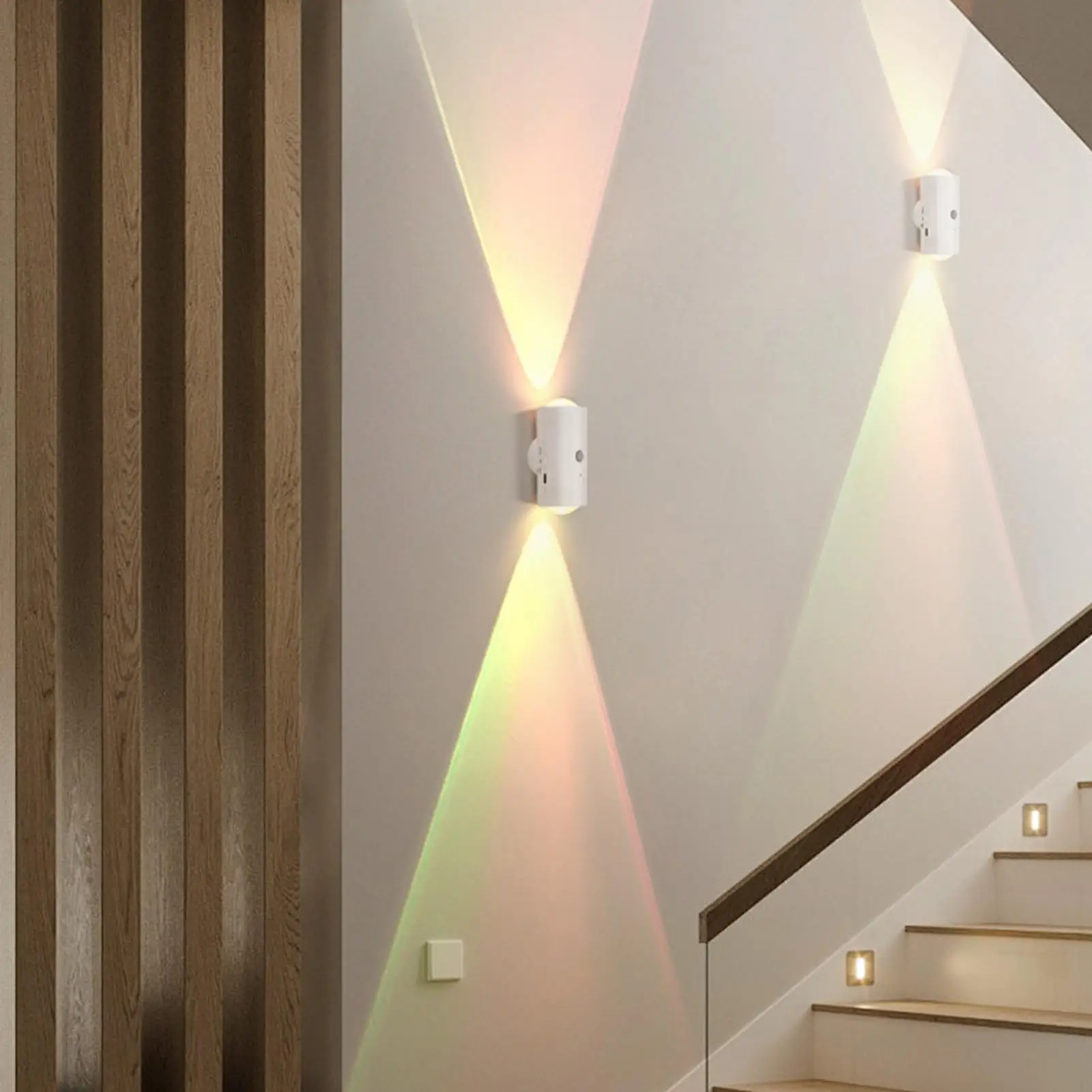 Color Changing Night Light Motion Activated & Remote Control Magnetic Wall RGB Night Light Automatic On Off For Living Room