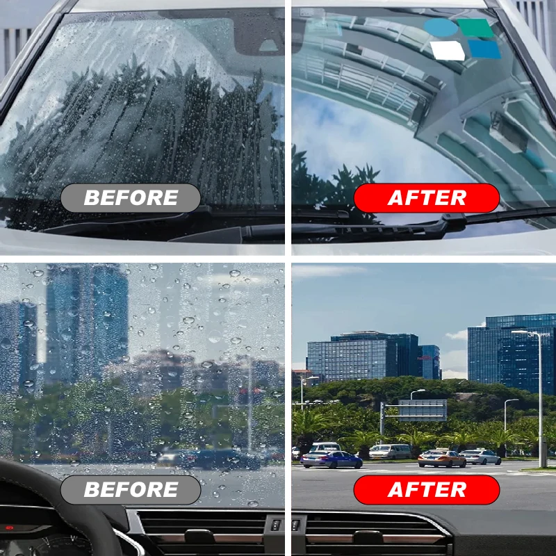 Auto Glass Anti Rain Water Repellent Nano Coating Spray Rainproof Agent For Car Windshield Rearview Mirror Window Clear Vision