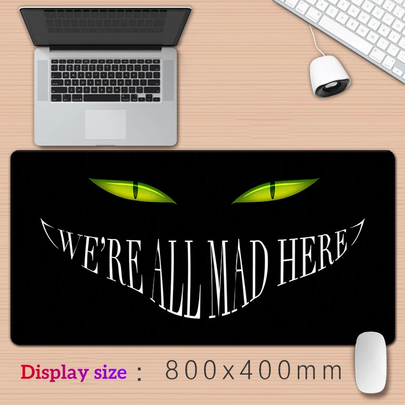 Alice Cheshire Cat Large Mouse Pad Keyboard Gaming Accessories Mouse Mats Game Office Computer PC Gamer Laptop Desk Mat