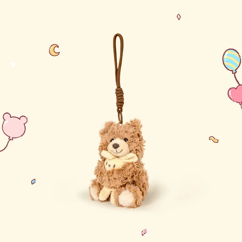 12 cm mooie verjaardag hoeden teddybeer knuffel anime knuffels sleutelhangers kleine hanger rugzak ophangingen voor kinderen