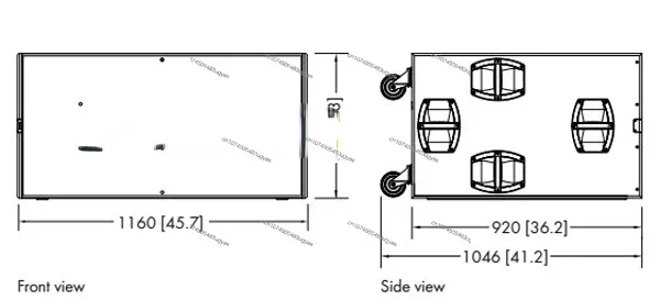 Subwoofer Empty Box Imported Birch. D&B B22 Double 18-inch