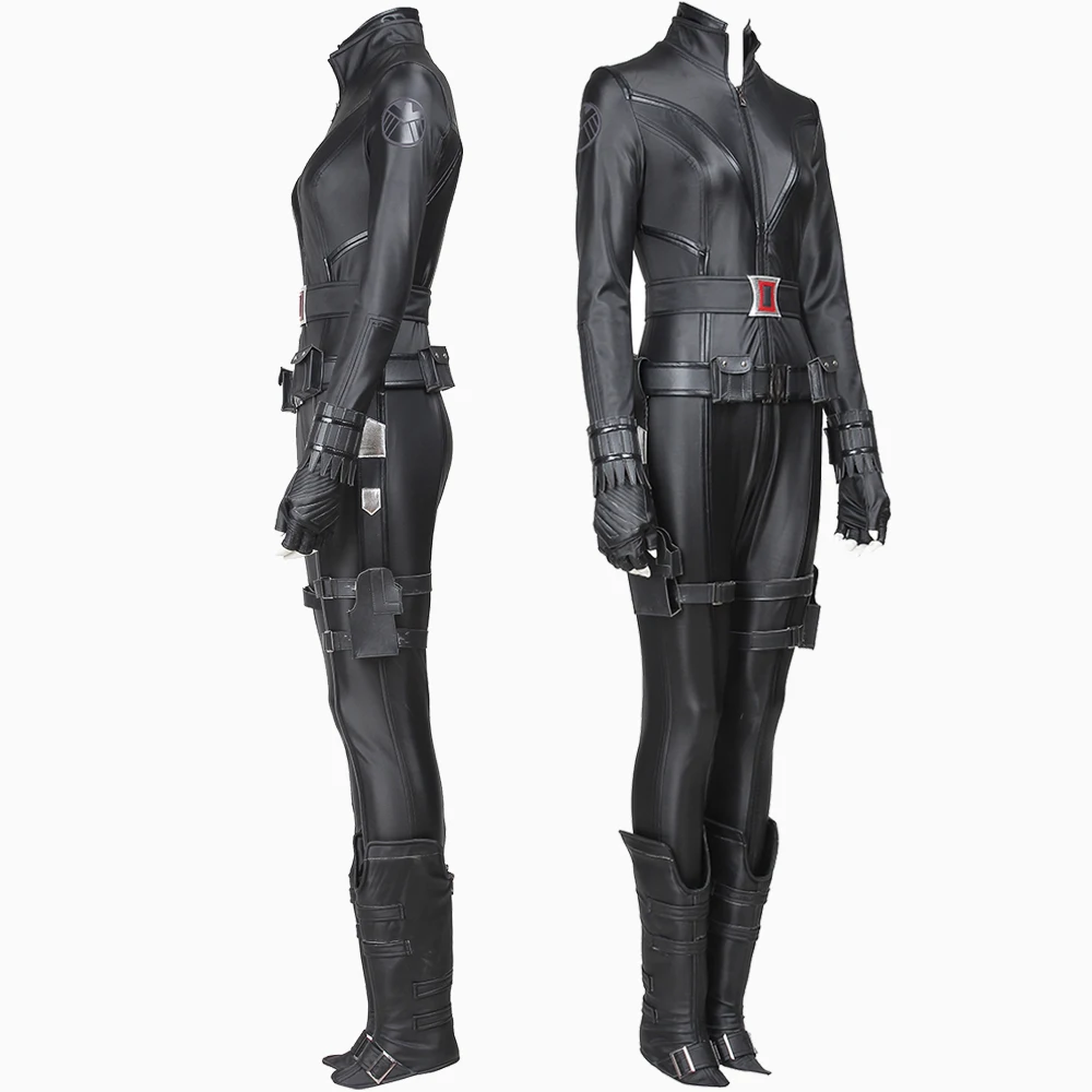 Natasha Romanoff Cosplay Costume Halloween Carnival Fancy Widow Jumpsuit Full Set Women Battle Outfit Custom Made