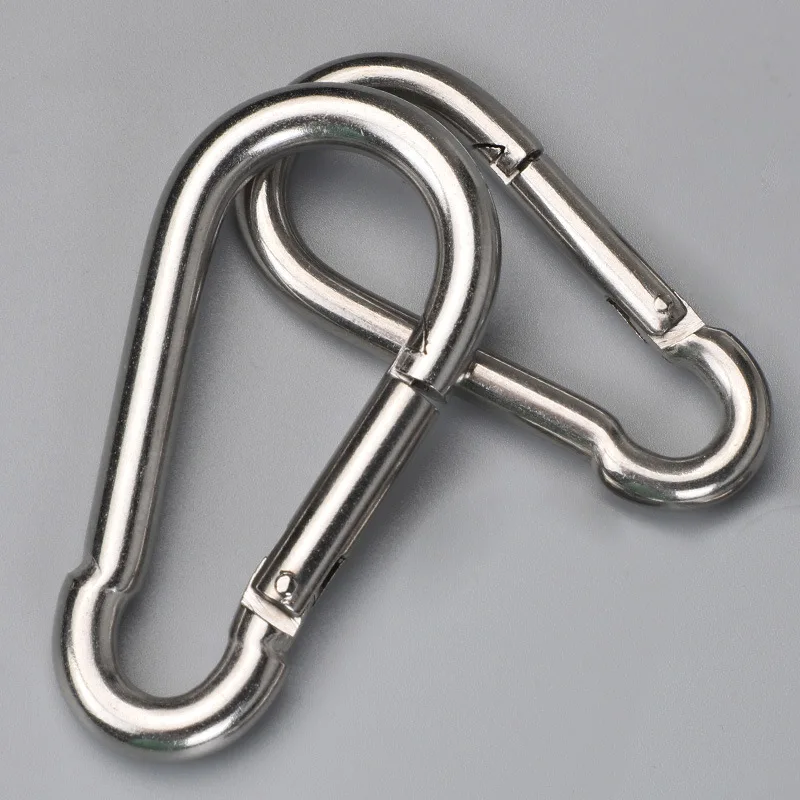 

M4 17.9X40MM Carabiner Keychain Alluminum Alloy D-ring Buckle Spring Carabiner Snap Hook Clip Keychains Outdoor Camping