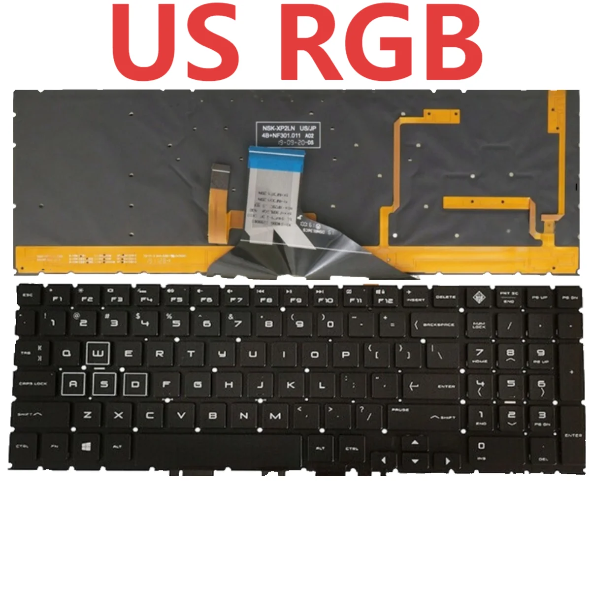 15-DC US/UK/arabic/RU RGB Keyboard For HP OMEN 15-DH 15T-DC 15-DC0153TX TPN-C144 Q211 15-dc000 15t-dc000 DC1000