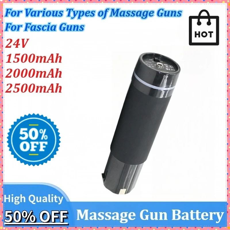 

24V 1500/2000/2500mAh Massage Gun Battery for Various Types of Massage Guns/Fascia Guns Rechargeable Lithium Battery Accessory