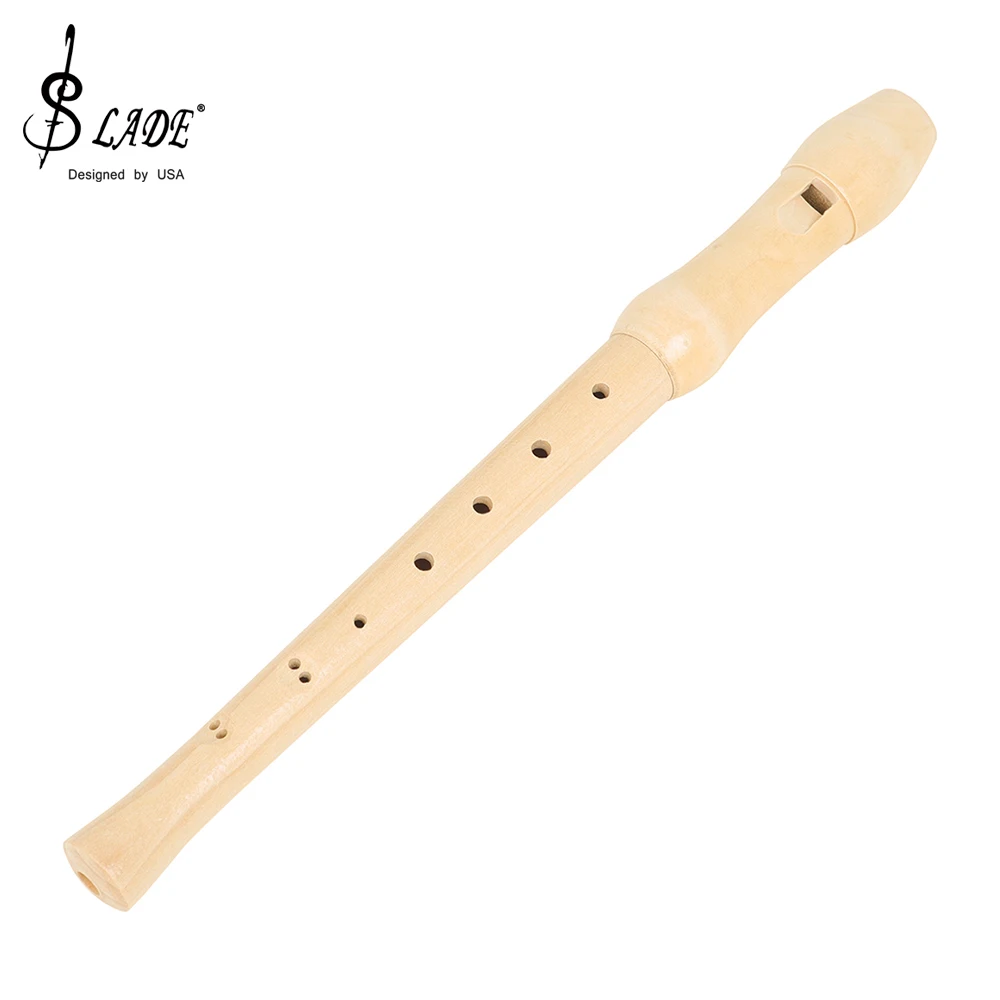 

8-Hole Recorder Instrument High Pitched C-Tone G Fingering Flute Soprano Recorder Clarinet with Wooden Stick for Beginners Tools