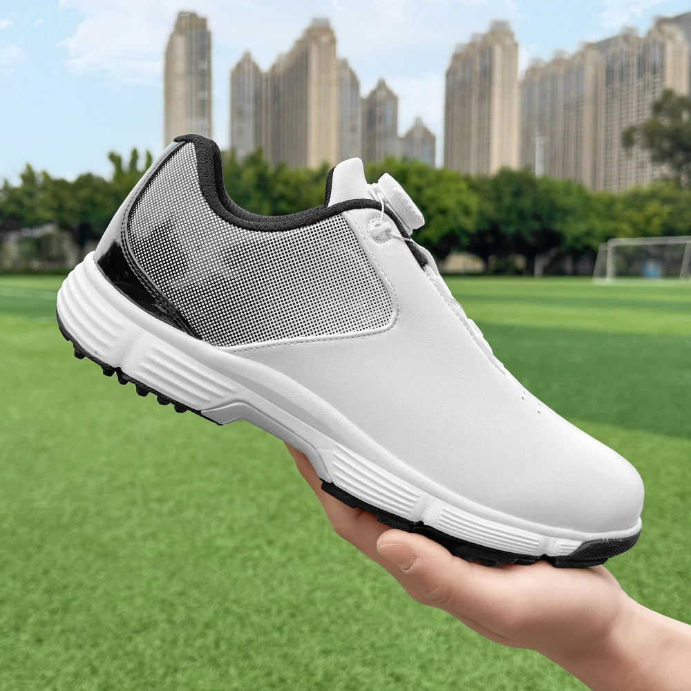 

Plus Size Men Casual Golf Footwear Spikeless Water Proof Anti-abrasion Outsole Daily Walking Golf Sneakers 39-49