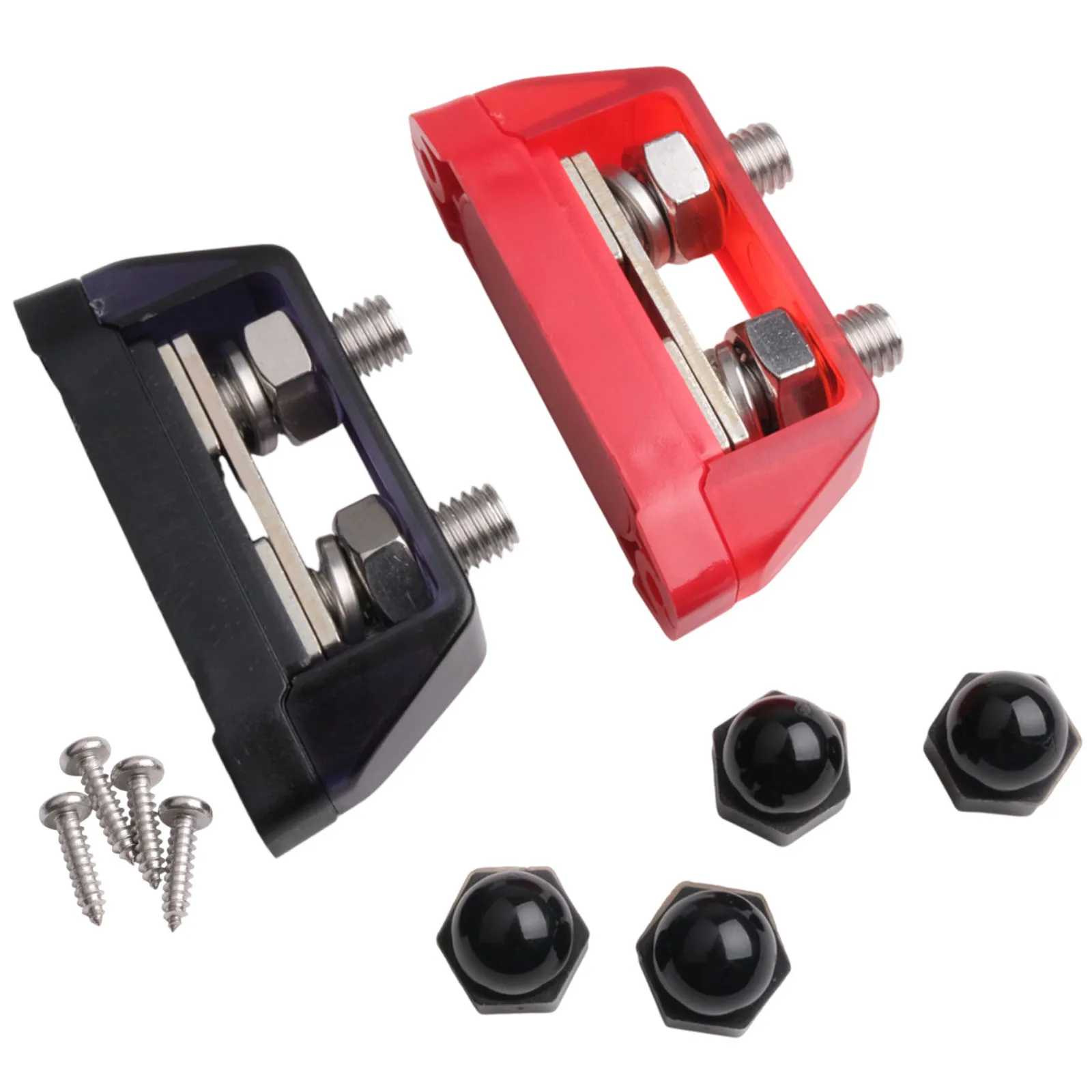 

Распределительный блок 12В-48В с клеммными колодками M8/M10, простой и надежный монтаж, поликарбонатный пластиковый кожух, надежное крепление