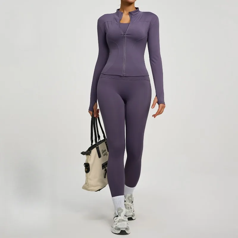 

Комплект для фитнеса с высокой талией для женщин, 2 предмета: бесшовный костюм для йоги с эффектом подтяжки ягодиц, контроль живота, тянущийся в 4 направлениях