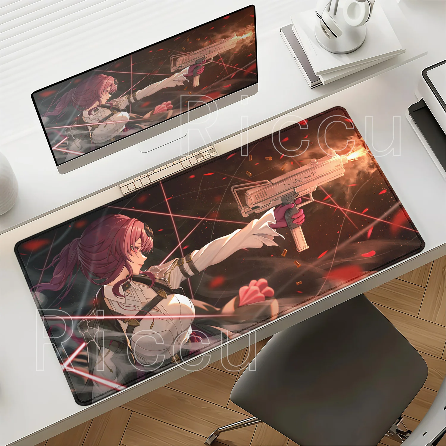 HSR Kafka Honkai: Star Rail‌ Mousepad Gaming Office Overlock Esports Mouse Pad PC Keyboard Nonslip Base HD Printing XXL Desk Mat