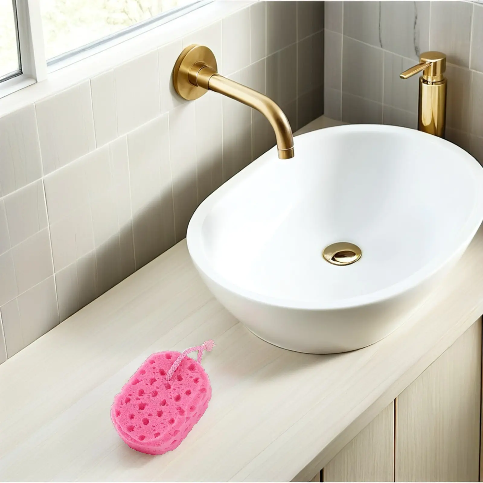 

Набор из 3-х губок-эксфолиаторов с сотовой структурой - Премиальные губки для ванны для женщин, эффективно удаляющие омертвевшую кожу, обеспечивающие шелковистую гладкость после каждого использования.