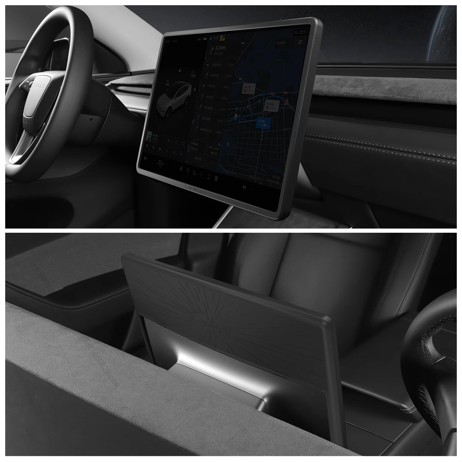 

Protective Cover For Tesla Model Y Launch 2025 Juniper Model 3 Highland 2024 2025 Car Control Display Screen Protective Cover
