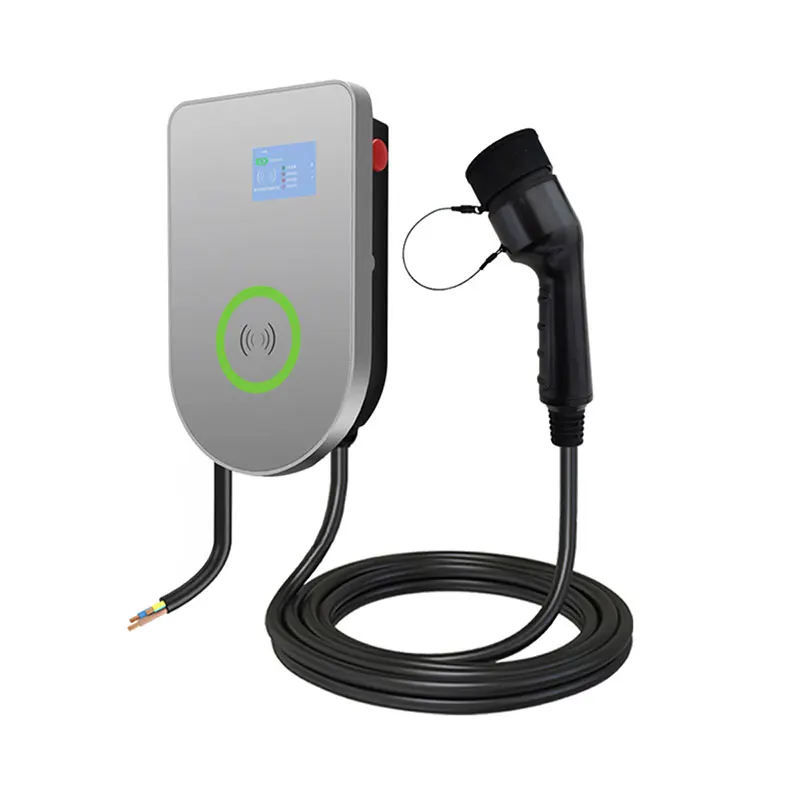 

AC European Standard Type 2 Charger 7kw For Electric Car Anti-theft Charging Station With Card