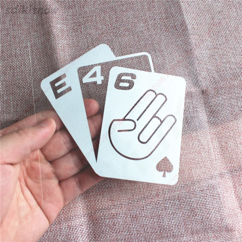 Waterproof Poker Card Car Vinly Sticker Window Decal Styling For BMW E28 E30 E34 E36 E37 E38 E39 E39 E46 E60 E80 E90 F10 F20 F30