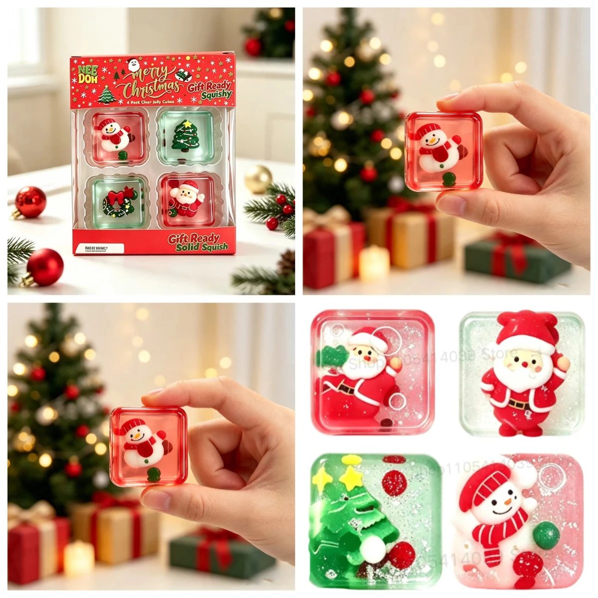 Set Mini Natal Isi 4, Kubus Lu - Fidget Cube Original ulasan dan harga