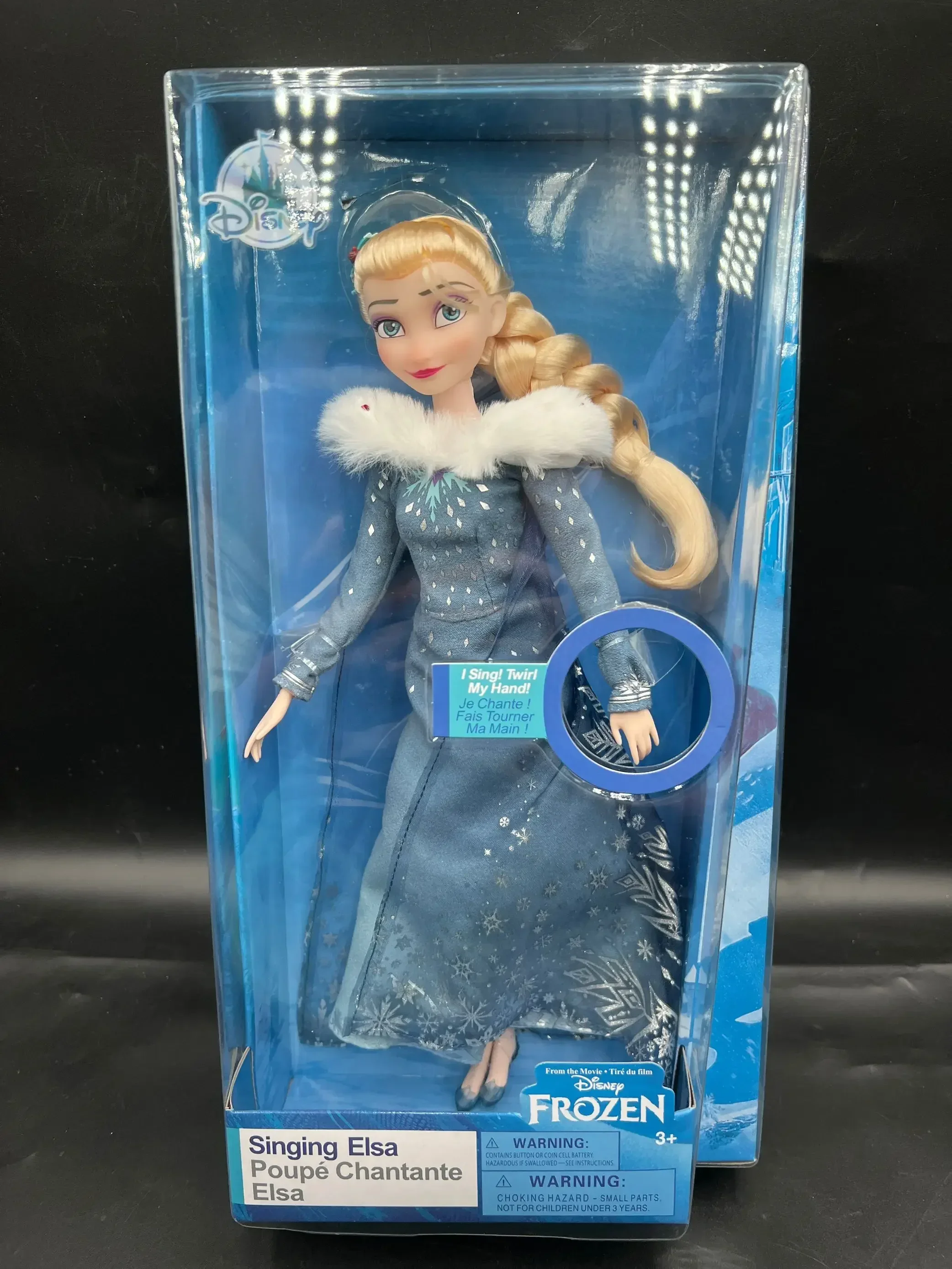 Frozen Elsa Fashion Hair Play music Doll with Princess Action Figure Gift Xmas Collectible Model