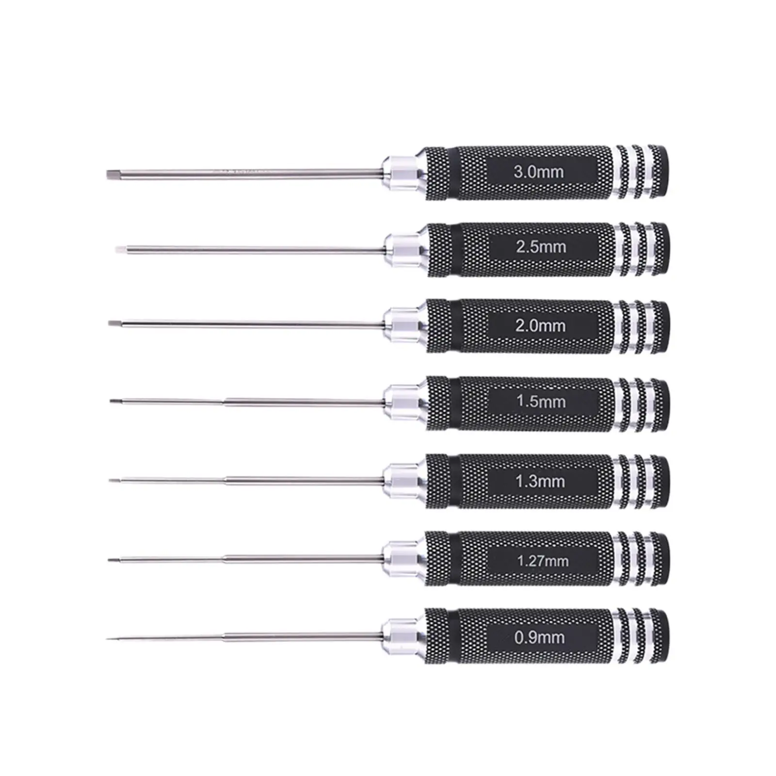Mini Hex Screwdriver Tool Set 0.9-3.0mm Metal Allen Wrench Kit for RC Model Car Truck