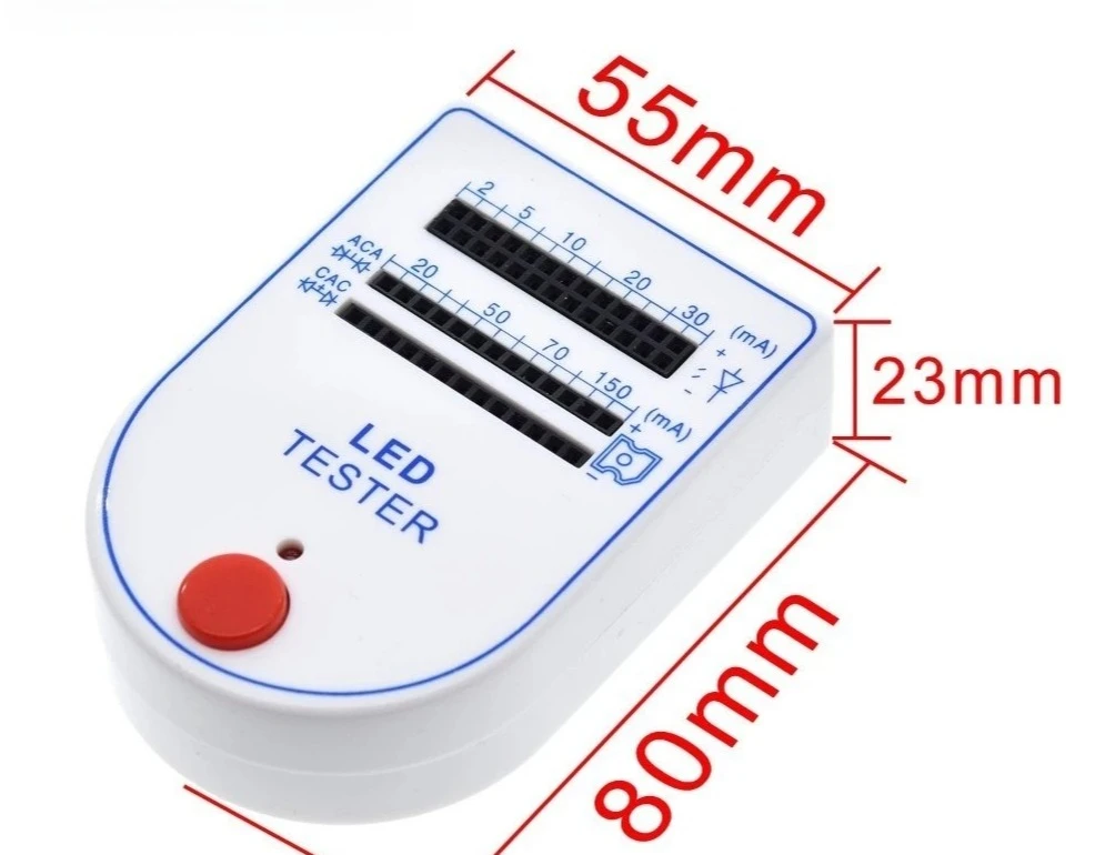 2~150mA Mini Portable LED Test Box, LED Light Bulb Battery Tester